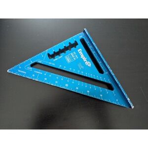 Empire Level E2994 7" TRUE BLUE Laser Etched Rafter Square Tool